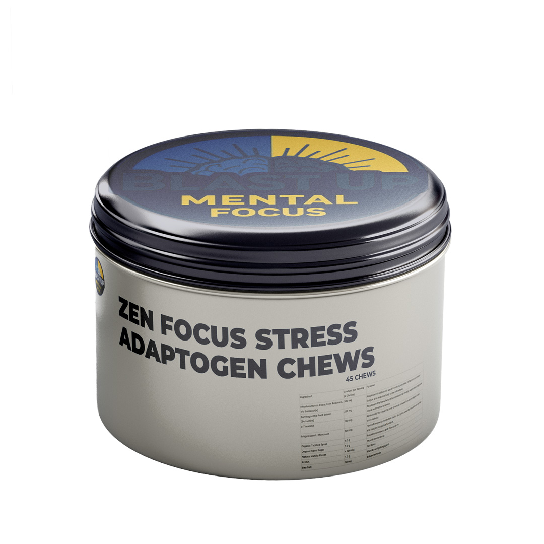 Zen Focus Stress Adaptogen Chews – 45 chews per tin